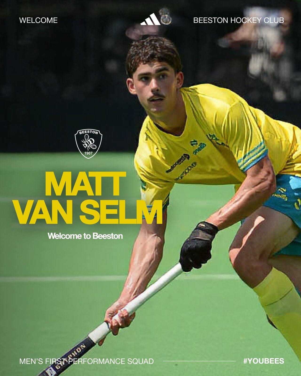 Matt van Selm — welcome to Beeston announcement
